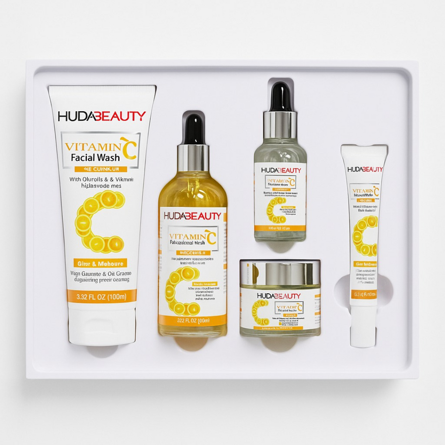 Illuminate Your Skin with Huda Beauty Vitamin C Skincare Set