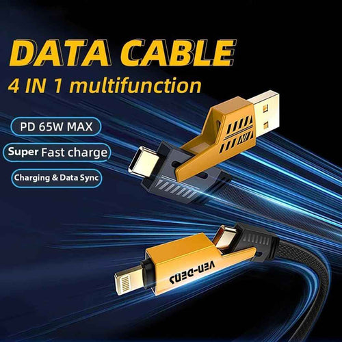 4-in-1 USB Charging Cable for Multiple Devices