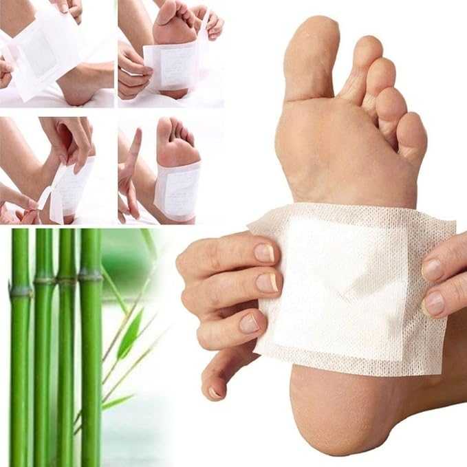 Kinoki Detox Foot Patches – Pack of 2, Ginger & Bamboo Vinegar Cleansing