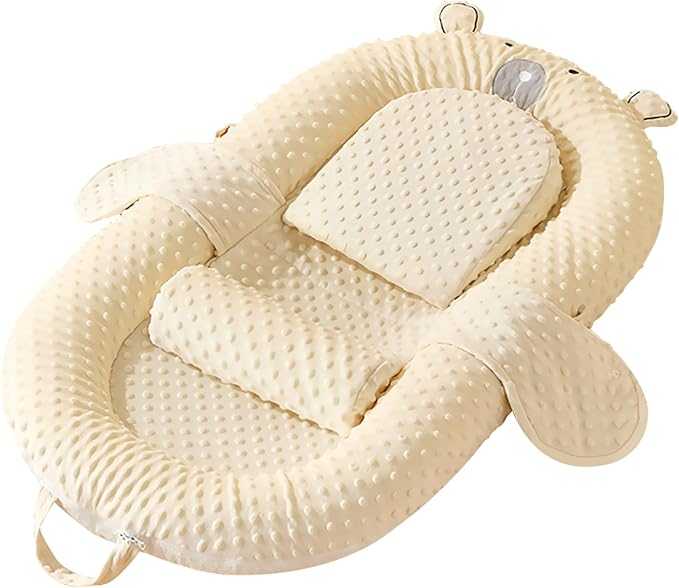 Baby Lounger Sleeping Nest – Double-Sided Suede & Soft Fabric, Newborn