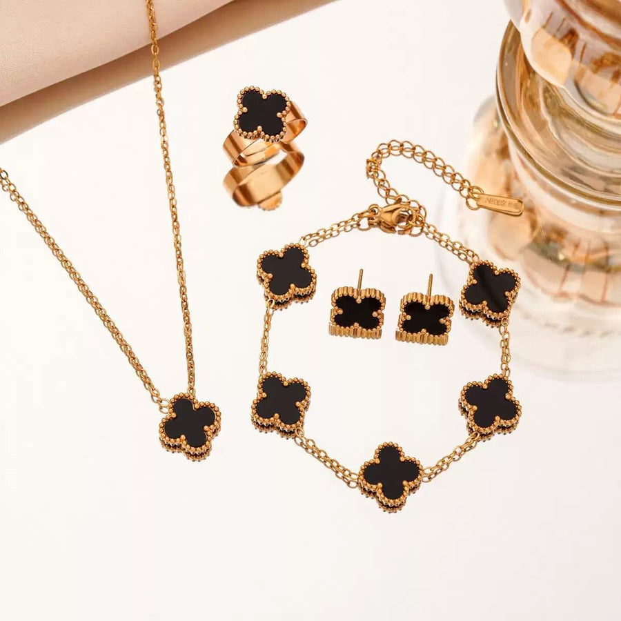 VCA-Inspired Stainless Steel Jewellery Set of 4 – Strong & Non-Tarnish