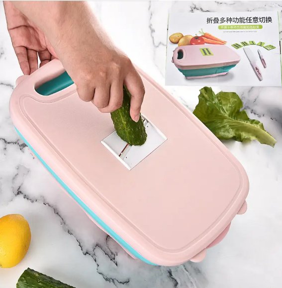 Vegetable Cutting Board Set with Peeler & Knife | Multi-Function Kitchen Prep Kit