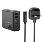 Hoco – GaN Six-Port Fast Charger 65W Desktop Charging Station 1