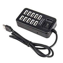 10-Port USB Power Hub – Charge 10 Devices Simultaneously