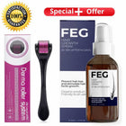 FEG Hair Growth Spray + Derma Roller Pack of 2 – For Men & Women 1