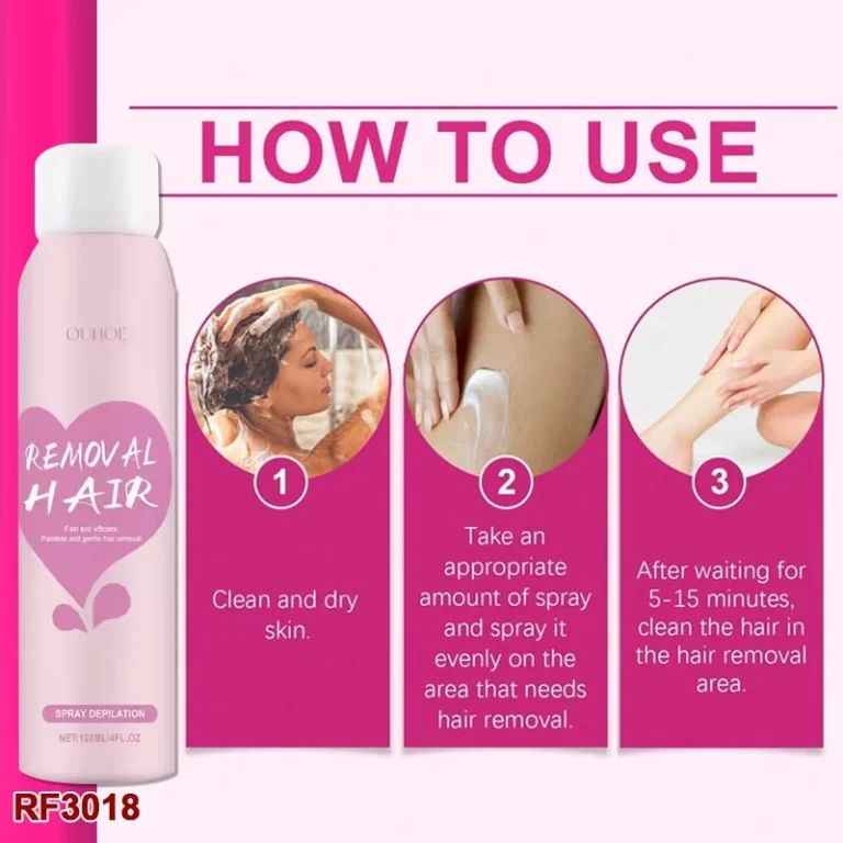 120ml Hair Removal Spray – Painless, Quick-Acting Depilatory Spray