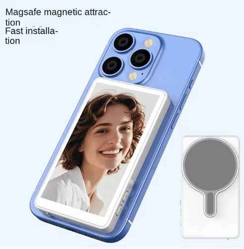 4-Inch Magnetic Selfie Screen – Rear-Camera Vlogging Monitor