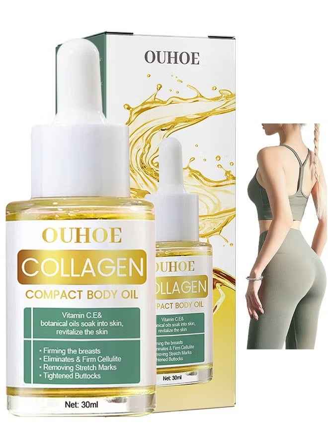 Collagen Lifting Body Oil – Skin Tightening, Natural Plant Formula for Women