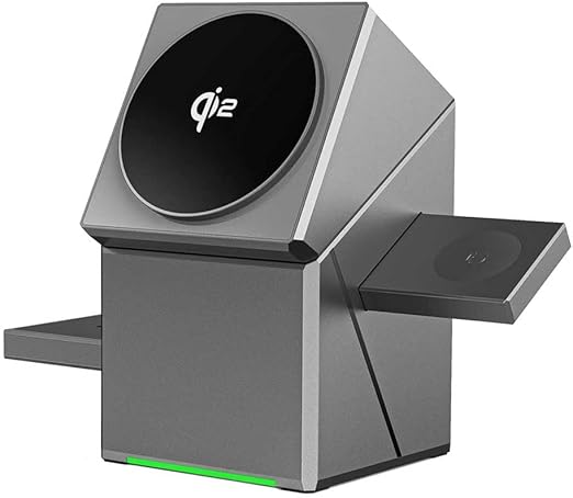 3-in-1 Magnetic Pop-up Wireless Charger – MagSafe Compatible Stand