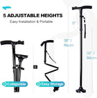 Foldable Walking Cane with LED Light – Adjustable Mobility Aid 5