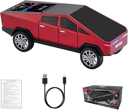 Pickup Truck Bluetooth Speaker with LED Lights & FM Radio