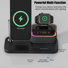 5-in-1 Magnetic Wireless Charging Station with Alarm Clock & Night Light 2