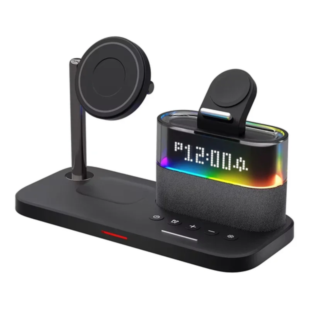 5-in-1 Magnetic Wireless Charging Station Black