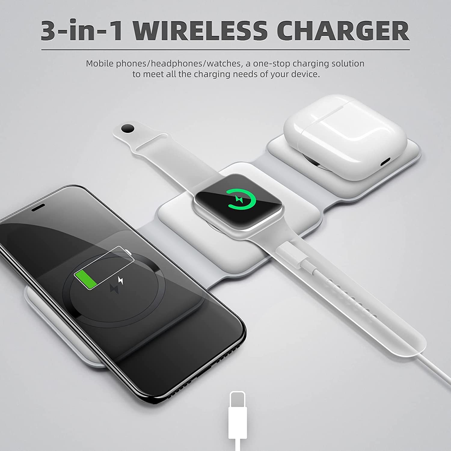 3-in-1 Wireless Charging Pad Majlis Mart