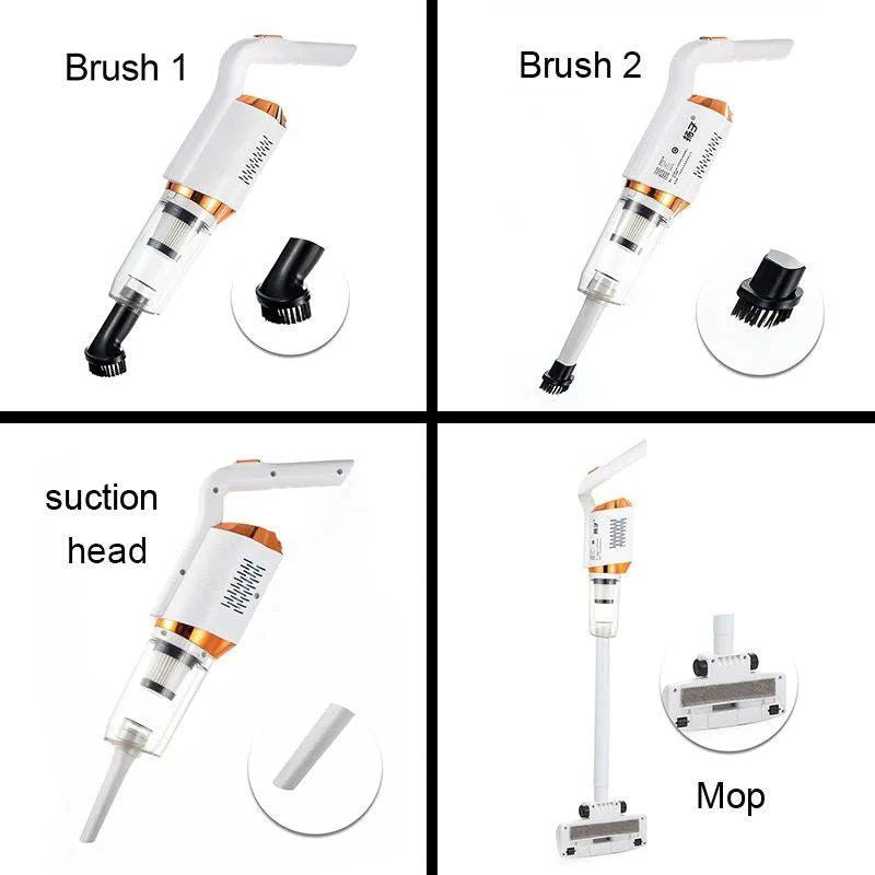3-in-1 Wireless Vacuum Cleaner – LED Light & Cordless 120W