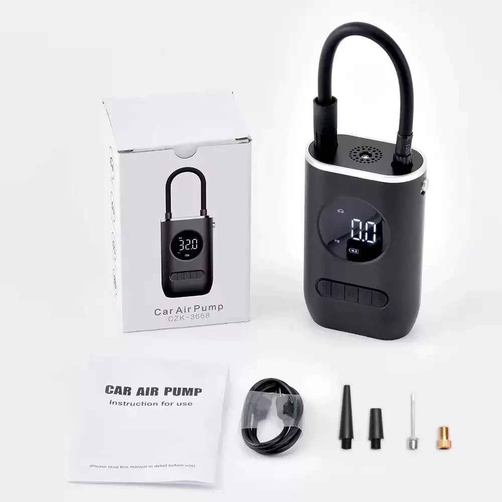 Car Jump Starter with Air Pump & Power Bank | بادئ تشغيل السيارة مع مضخة هواء وبطارية محمولة
