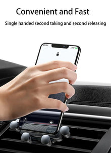 Nitu Gravity Car Phone Holder – 360° Rotating Air-Vent Mount