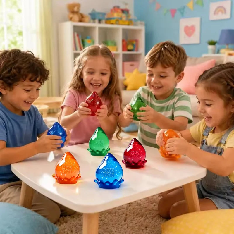 NeeDoh Nice Cube & Dream Drop Squishy Fidget Toy – Soda Edition