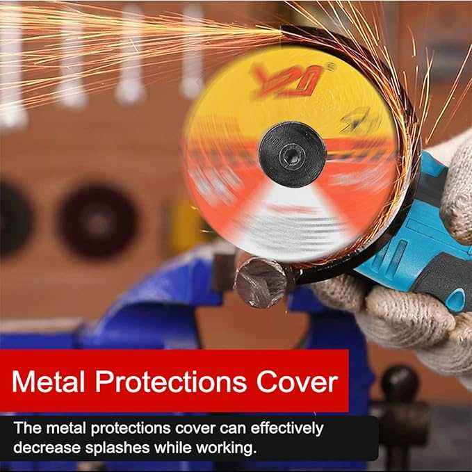 12V Cordless Angle Grinder – Handheld Portable Electric Grinder, 800W