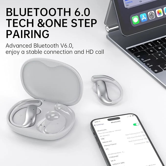Galaxy Open Earbuds – Bluetooth 6.0 One-Step Pairing