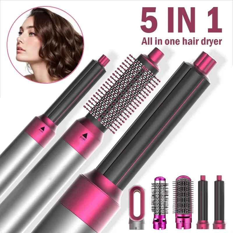 5-in-1 Hot Air Hair Dryer Brush & Styling Tool