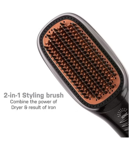 Joy Professional 2-in-1 Hair Styling Brush | Hot Air Dryer & Hair Straightener
