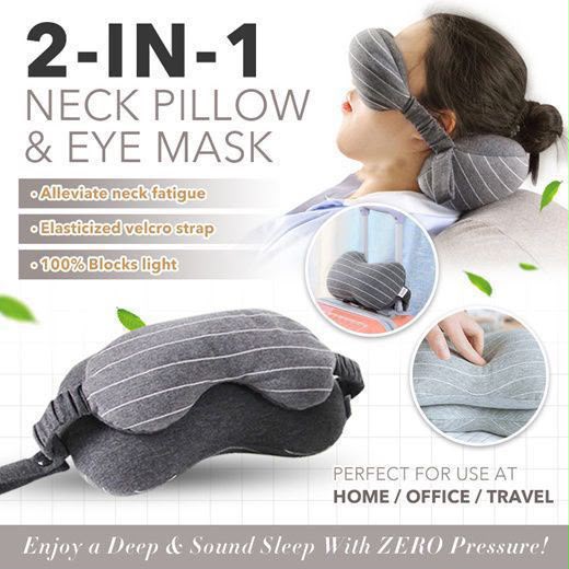 Foldable U-Shaped Travel Neck Pillow – Compact Portable Support Cushion