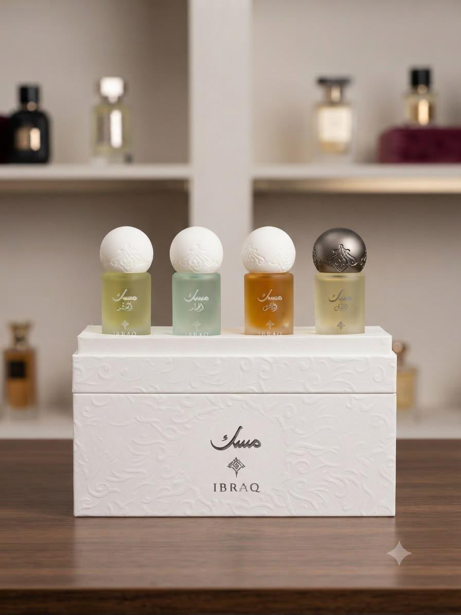 Ibraq Musk Gift Set – 4-Piece | طقم إبراق مسك للهدايا – 4 قطع