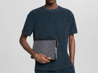 Monogram Canvas Men's Clutch Pouch | Luxury Designer-Style Zip Pouch with Gift Box | حقيبة كلاتش رجالي مونوغرام 2