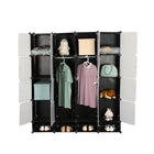 Multi-Section Modular Wardrobe with Shoe Storage | خزانة ملابس معيارية مع تخزين للأحذية 1