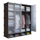 Multi-Section Modular Wardrobe with Shoe Storage | خزانة ملابس معيارية مع تخزين للأحذية 2