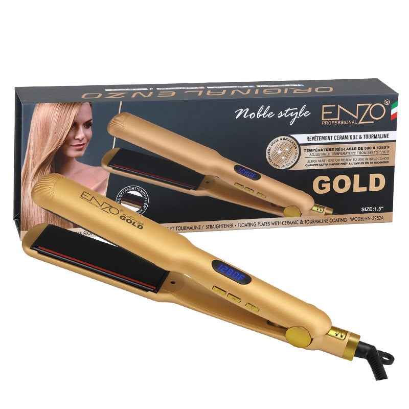ENZO Gold Hair Straightener – Styling Iron