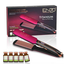 ENZO Pink and Black Hair Straightener