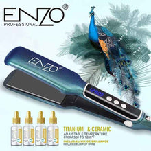 ENZO Peacock Blue Hair Straightener