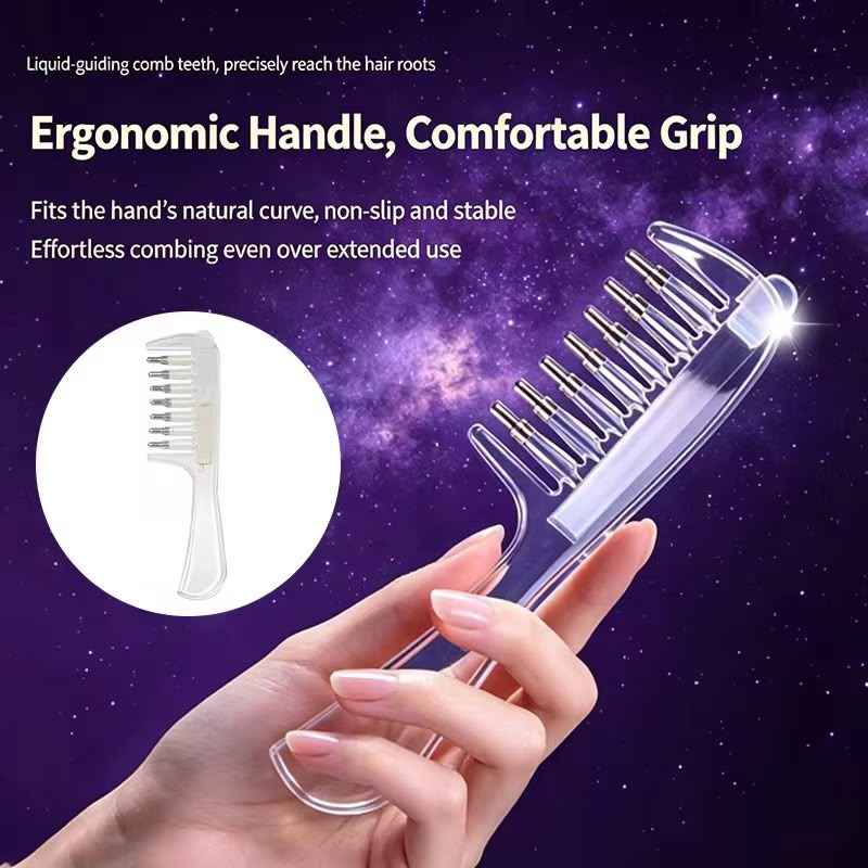 Crystal Serum Comb for Scalp Massage