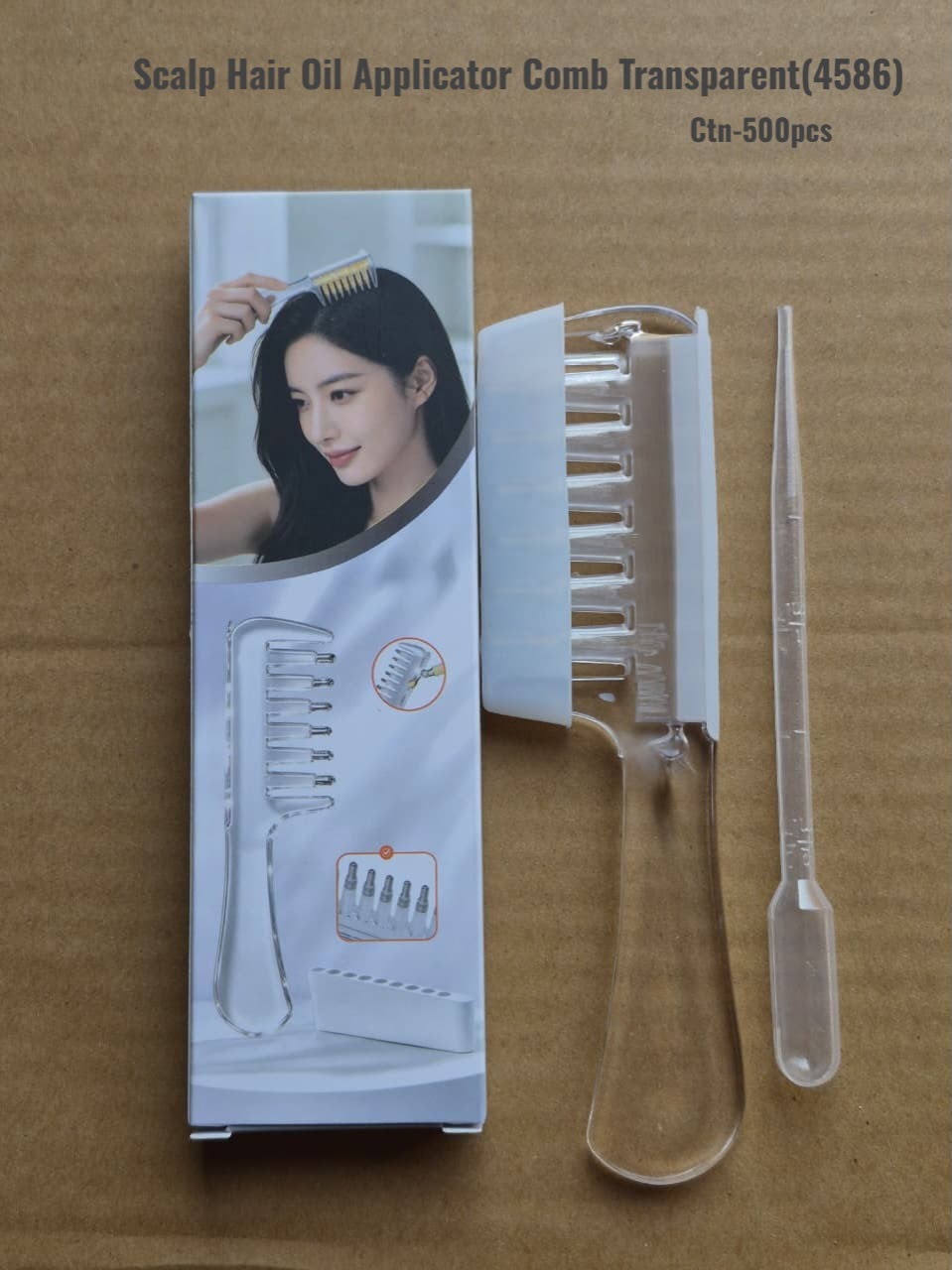 Crystal Serum Comb for Scalp Massage and Hair Care