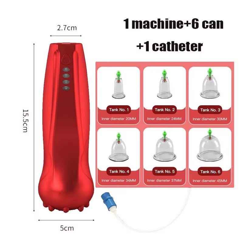 Electric Cupping Massage Set with Extended Hose