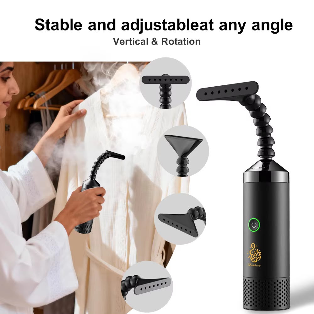 Rechargeable Electric Bakhoor Burner with 360° Adjustable Head