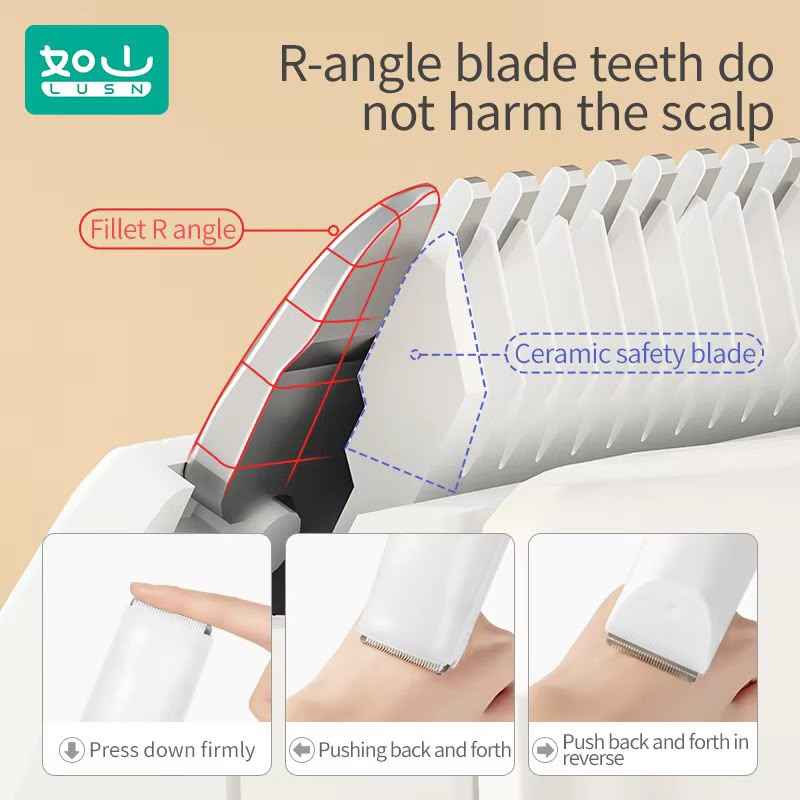 Children's Hair Clipper with Hair Suction