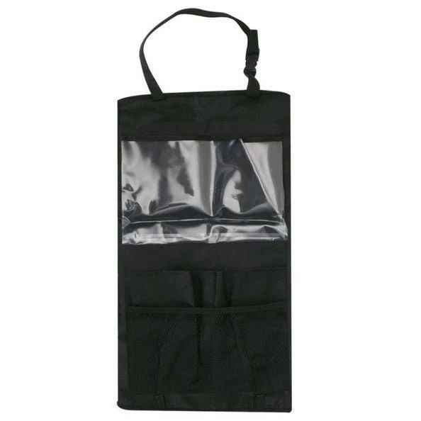 Car Seat Back Storage Bag – Polyester Organizer, Hook-Type Installation