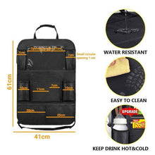 Car Seat Back Storage Bag – Polyester Organizer, Hook-Type Installation