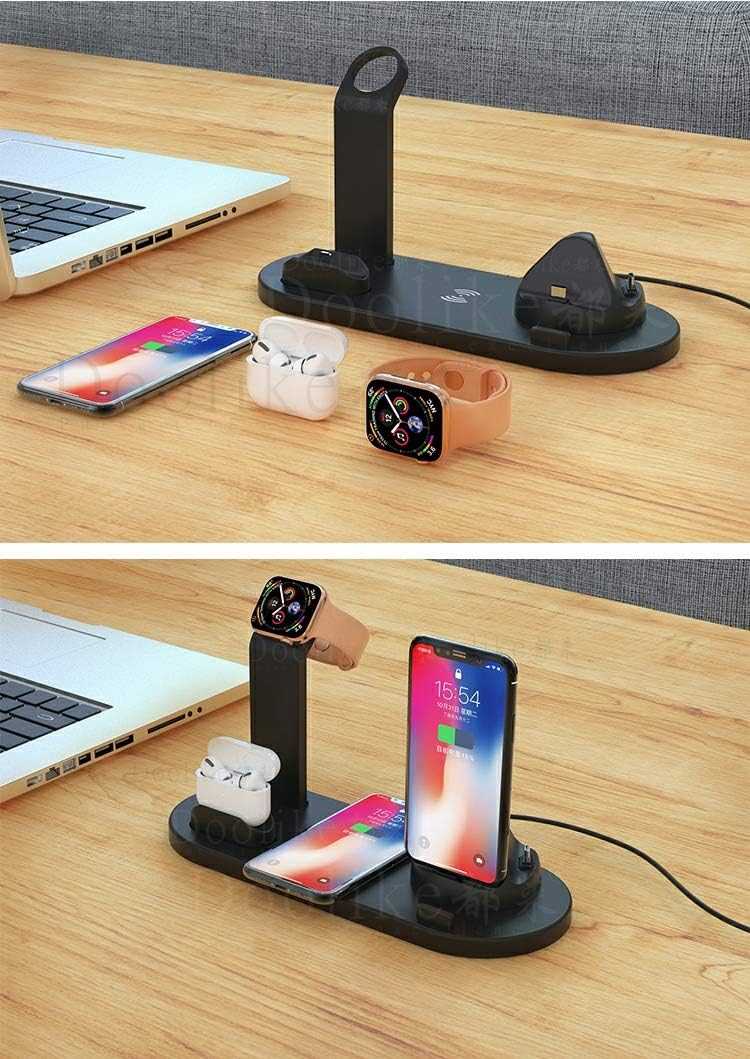 3-in-1 Multi-Function Wireless Charging Stand – Phone, Watch & Earbuds