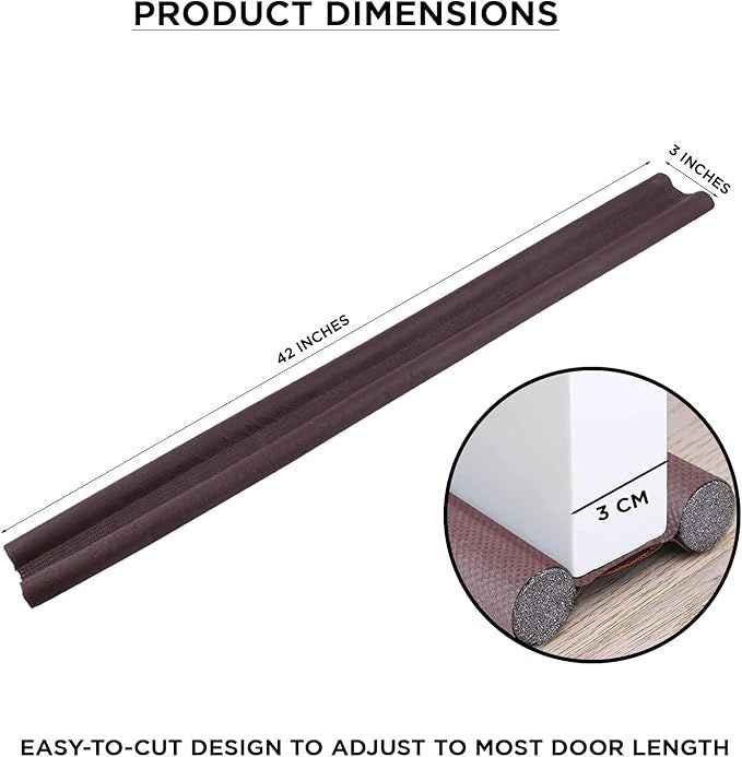 Door Draft Stopper Seal – PVC, Waterproof, Insulating Door Gap Guard