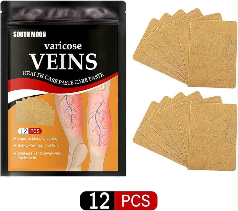 South Moon Varicose Veins Health Care Patch | 12 Pcs | Improve Circulation & Relieve Swelling