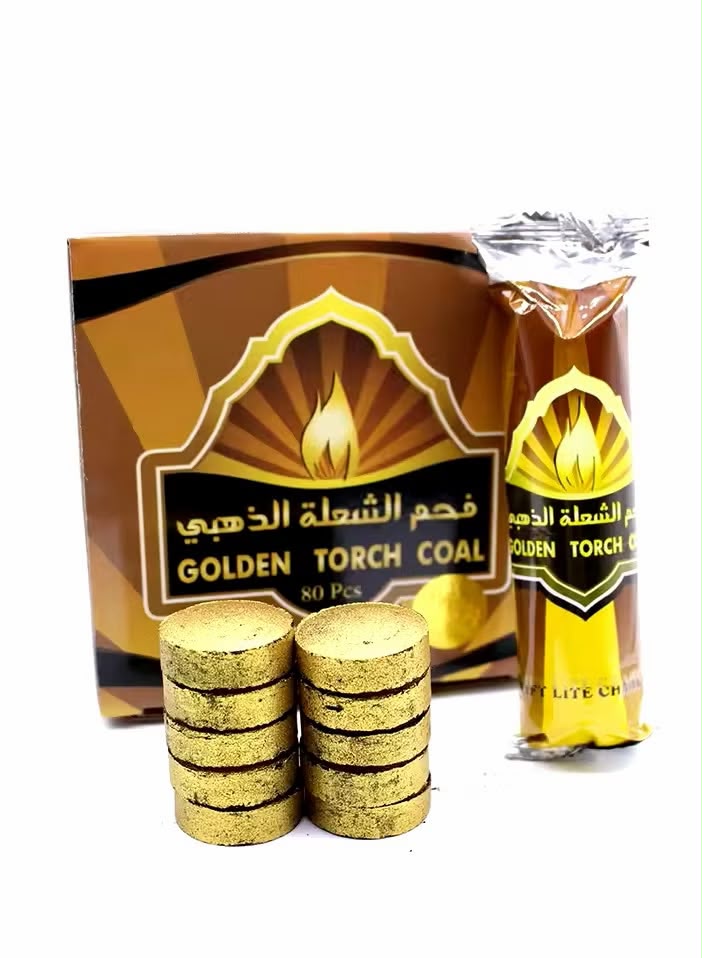 فحم بخور جولدن تورش – 80 قطعة