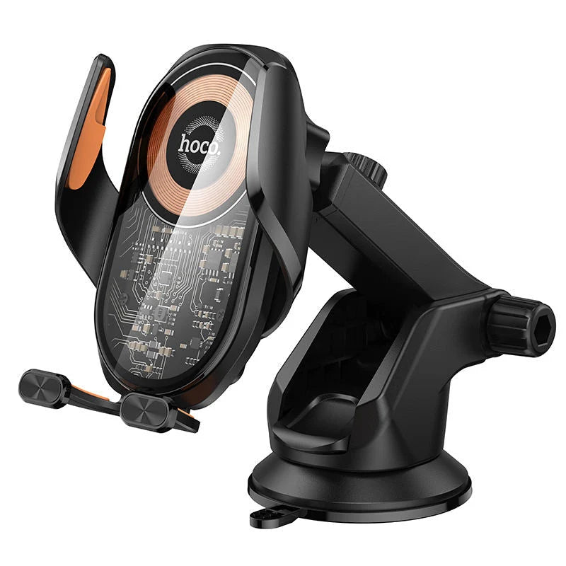 Hoco – Wireless Charging Car Holder 15W Auto-Clamp