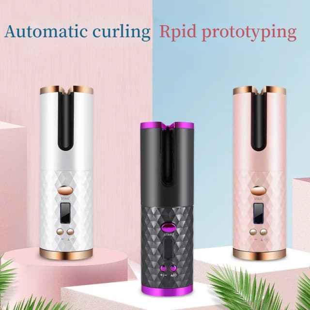 USB-Rechargeable Automatic Hair Curler – 3 Colour Options