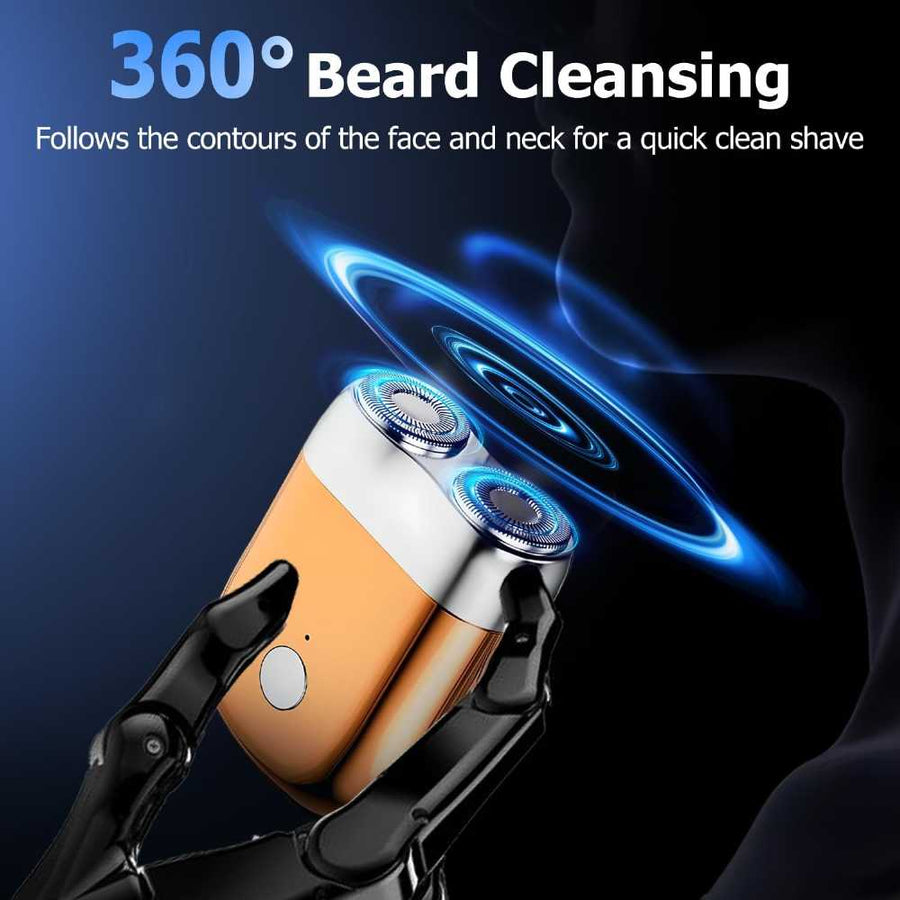 Mini Dual-Head Electric Shaver – Compact Portable Men's Grooming