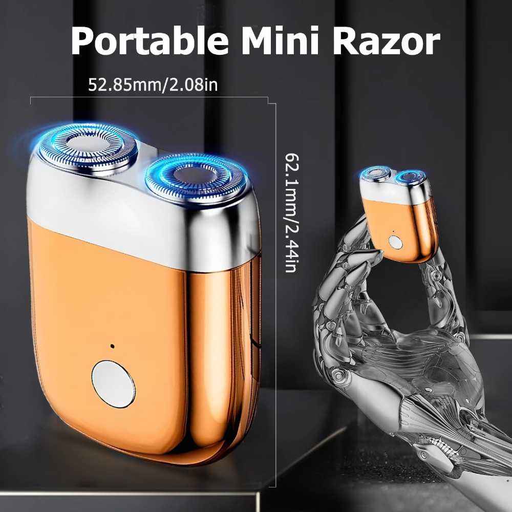 Mini Dual-Head Electric Shaver – Compact Portable Men's Grooming
