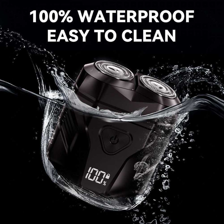 Waterproof Rechargeable Portable Shaver – Multi-Function LED Display